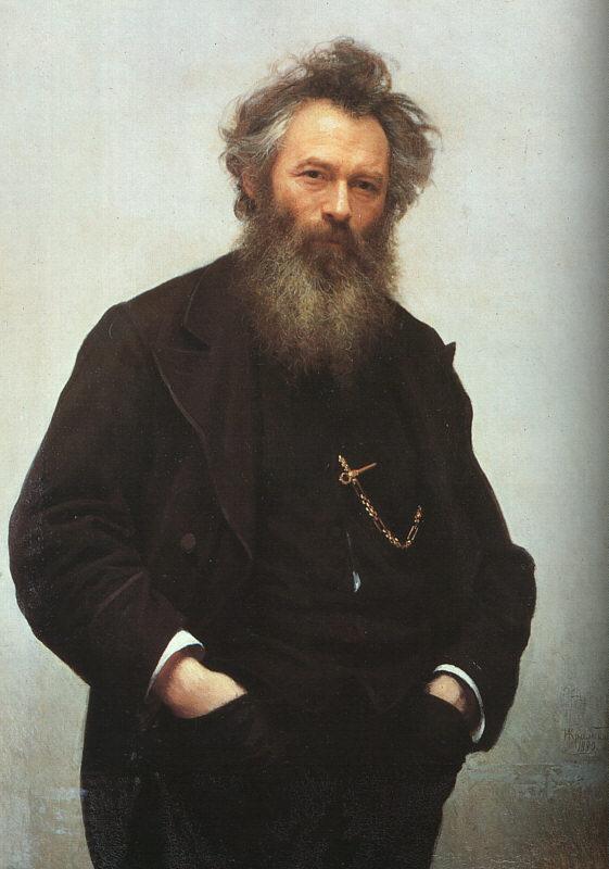 Kramskoy, Ivan Nikolaevich Portrait of Ivan I. Shishkin China oil painting art